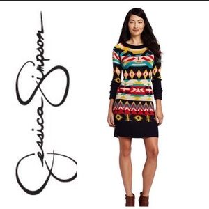 Jessica Simpson Aztec Sweater Dress